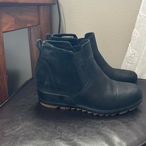 Sorel waterproof slip on wedge